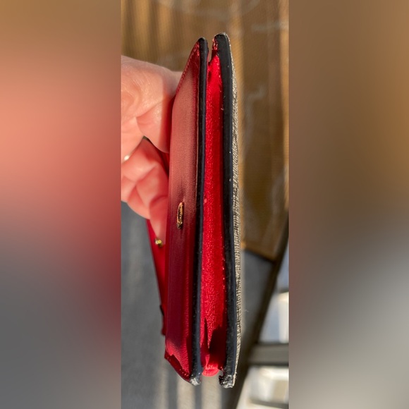 Gucci EUC Cherries GG Supreme Compact Bifold Wallet has ALL rhinestones - Picture 14 of 16